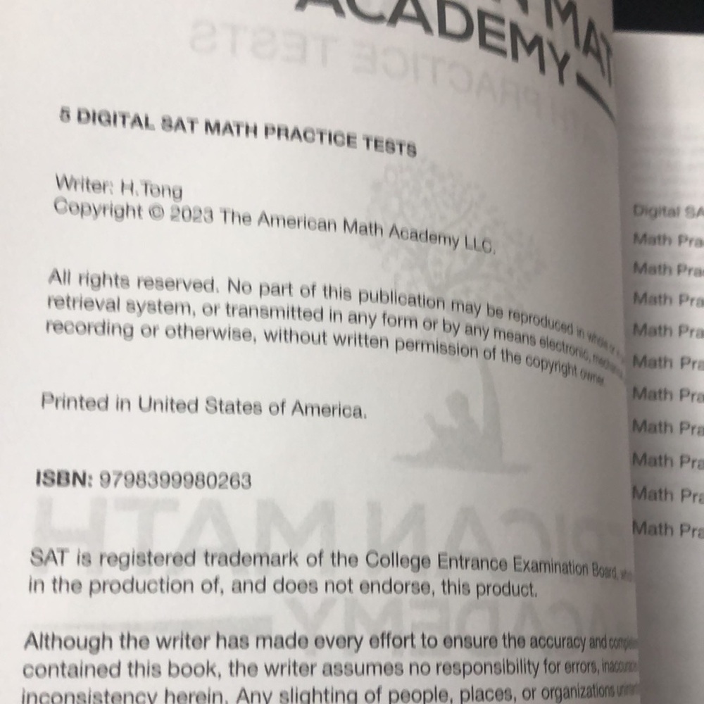 5 Digital SAT Math Practice Tests - Picture 2 of 2